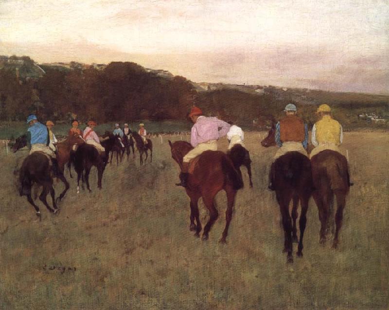 Edgar Degas Racehorse ground oil painting image